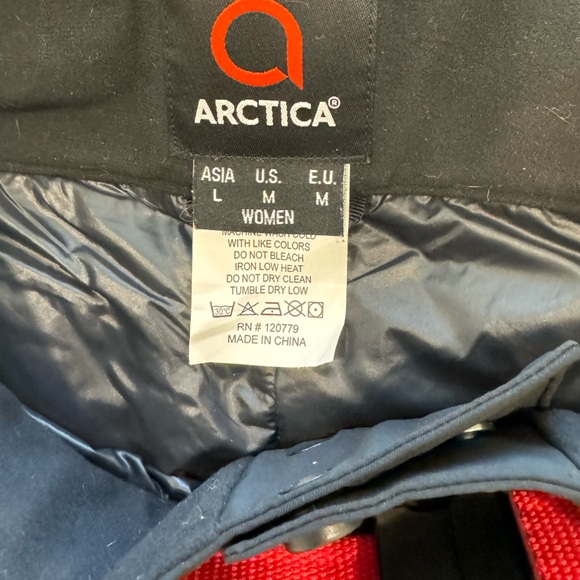 ARCTICA Woman's Medium Ski Pants w side zip for easy on and off. Black Like New. - Picture 6 of 7
